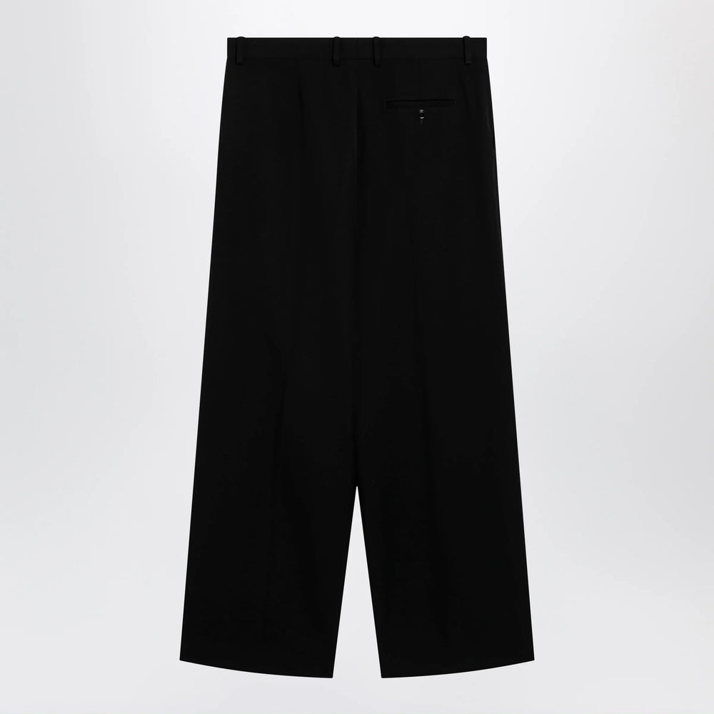 Balenciaga - Wide-leg tailored trousers in black twill Brand Apparel & Accessories > Clothing > Pants