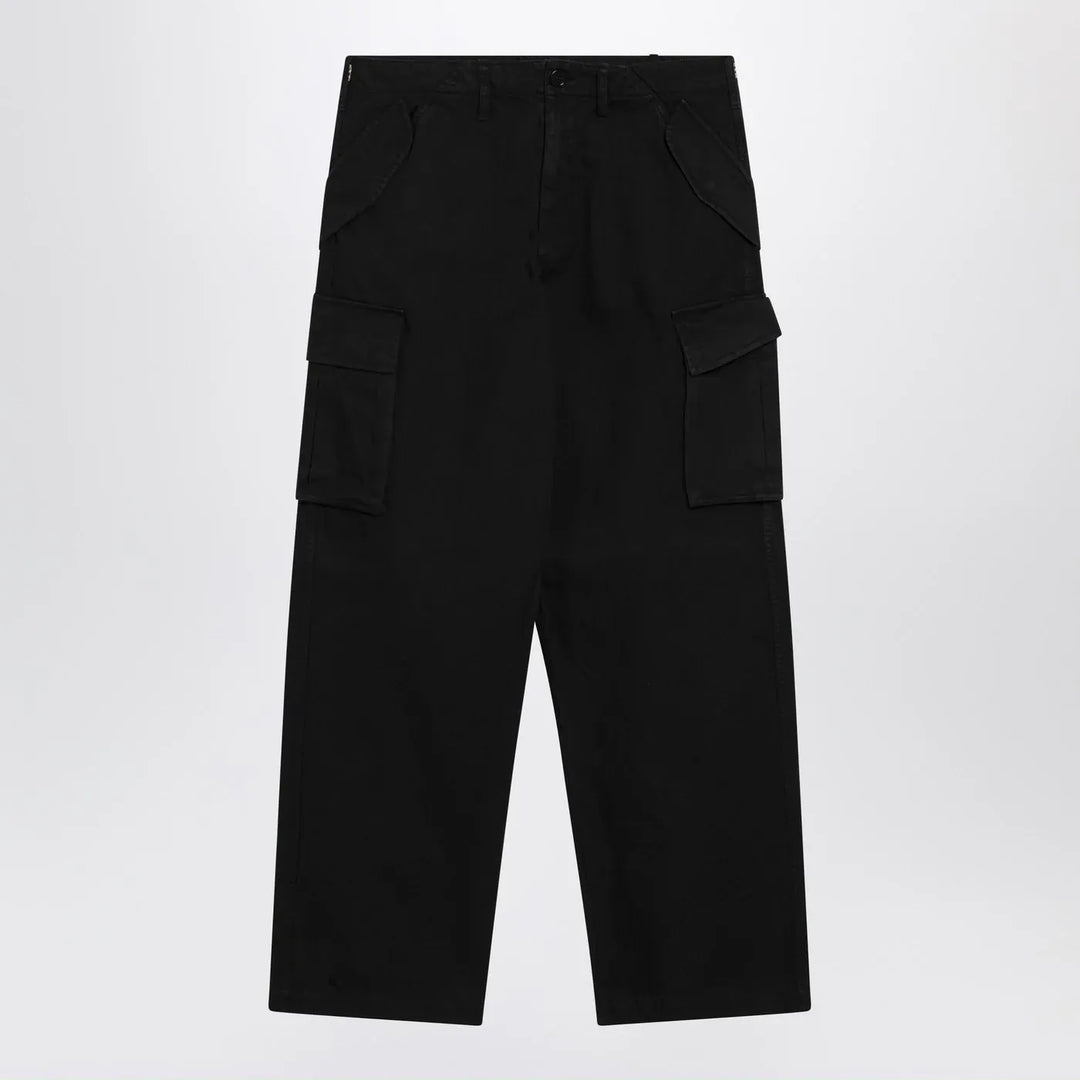 Burberry - Black cotton cargo trousers Brand Apparel &amp; Accessories > Clothing > Pants 52 IT