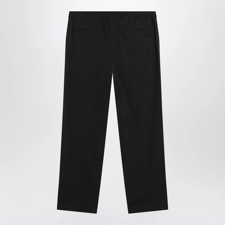 Dolce&amp;Gabbana - Classic cotton poplin trousers in black Brand Apparel &amp; Accessories > Clothing > Pants 50 IT