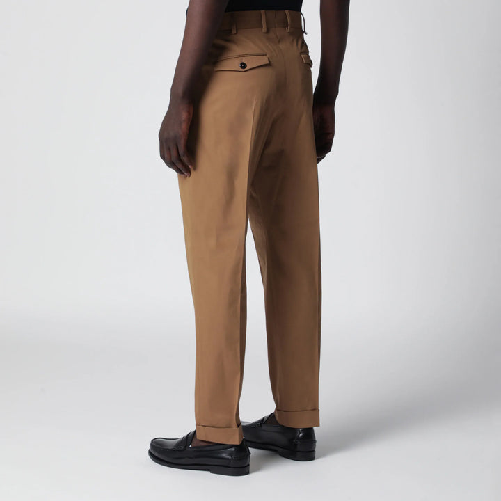 PT Torino - Biscuit-colored cotton trousers Brand Apparel &amp; Accessories > Clothing > Pants