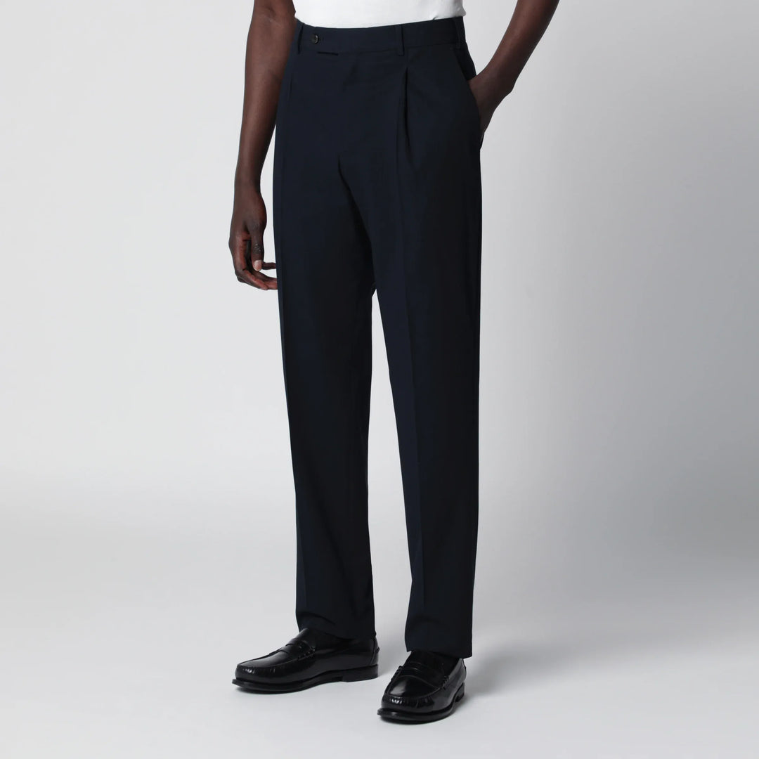 PT Torino - Blue cotton trousers Brand Apparel &amp; Accessories > Clothing > Pants