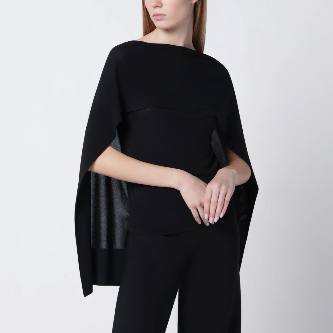 Alberta Ferretti - Black top with chiffon sleeves Brand Apparel & Accessories > Clothing > Shirts & Tops 44  IT