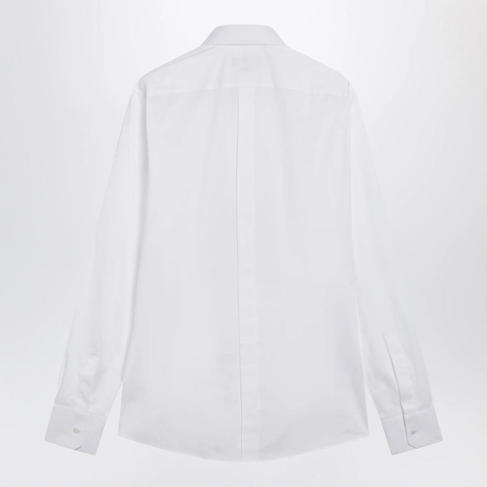 Dolce&Gabbana - Gold Fit stretch poplin shirt in optical white Brand Apparel & Accessories > Clothing > Shirts & Tops