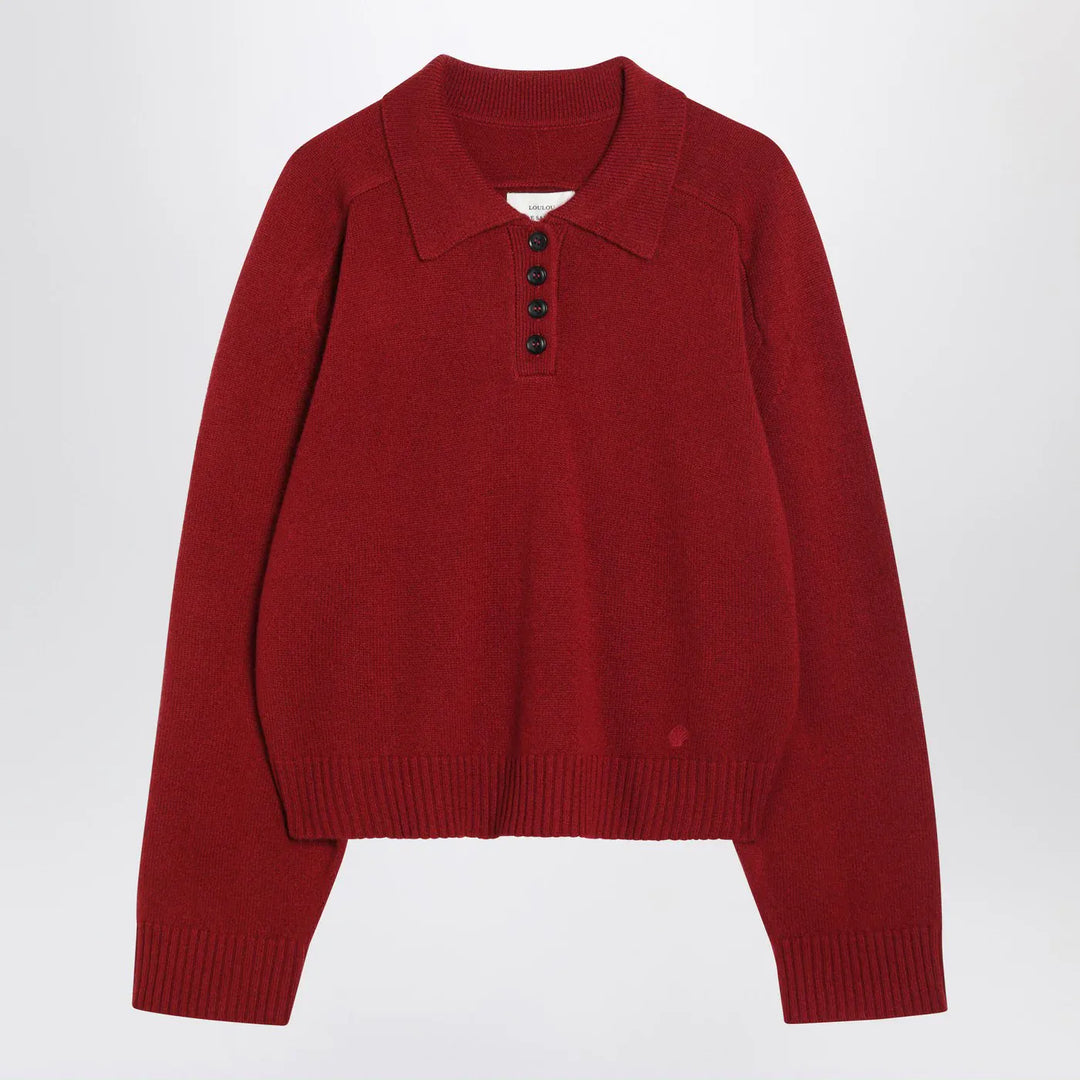 LouLou De Saison - Burgundy cashmere sweater Brand Apparel & Accessories > Clothing > Shirts & Tops M