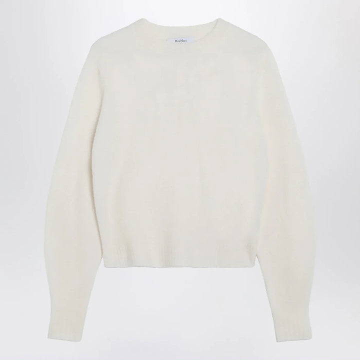 Max Mara - Ivory sweater in stretch cashmere knit Brand Apparel &amp; Accessories > Clothing > Shirts &amp; Tops M
