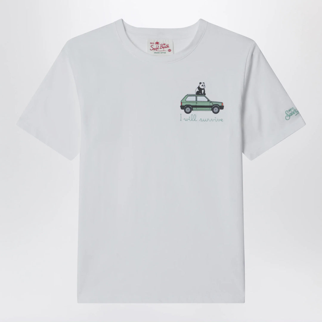 MC2 Saint Barth - White I Will Survive T-shirt Brand Apparel & Accessories > Clothing > Shirts & Tops 4