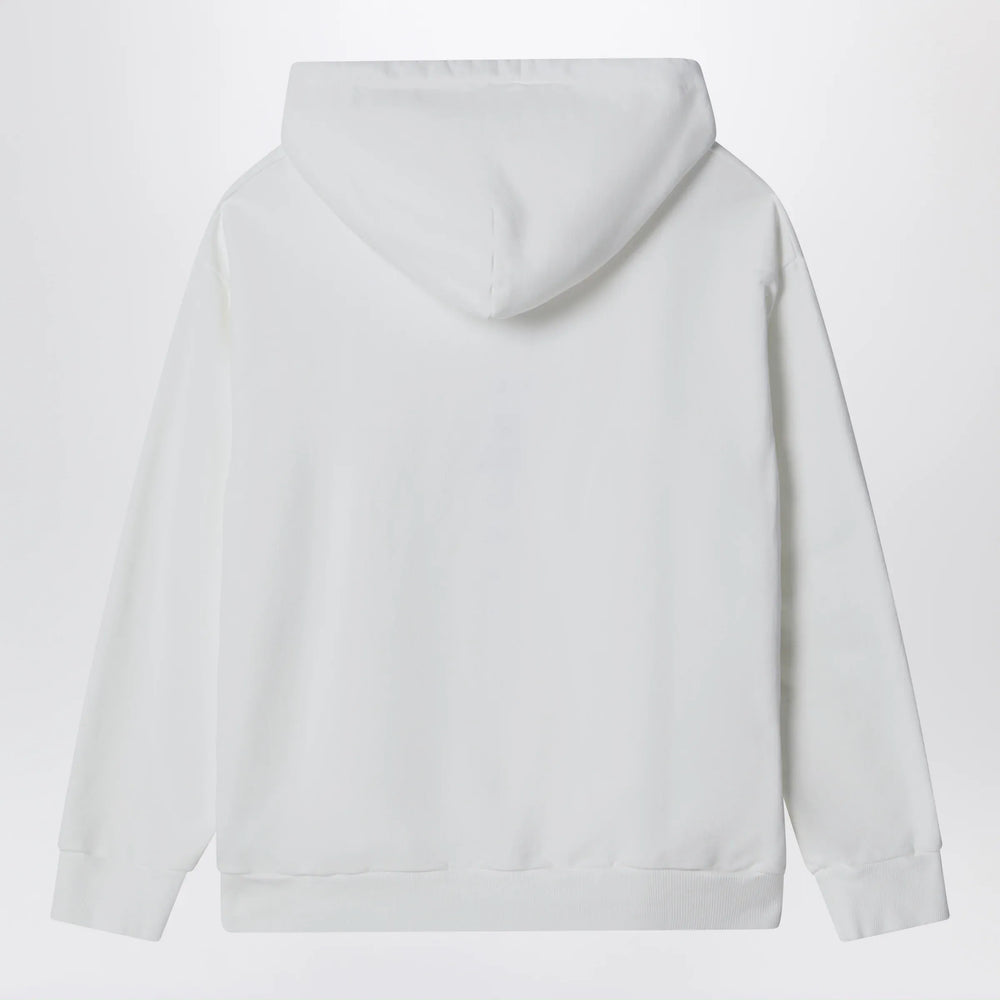 MM6 Maison Margiela - White cotton hoodie Brand Apparel & Accessories > Clothing > Shirts & Tops