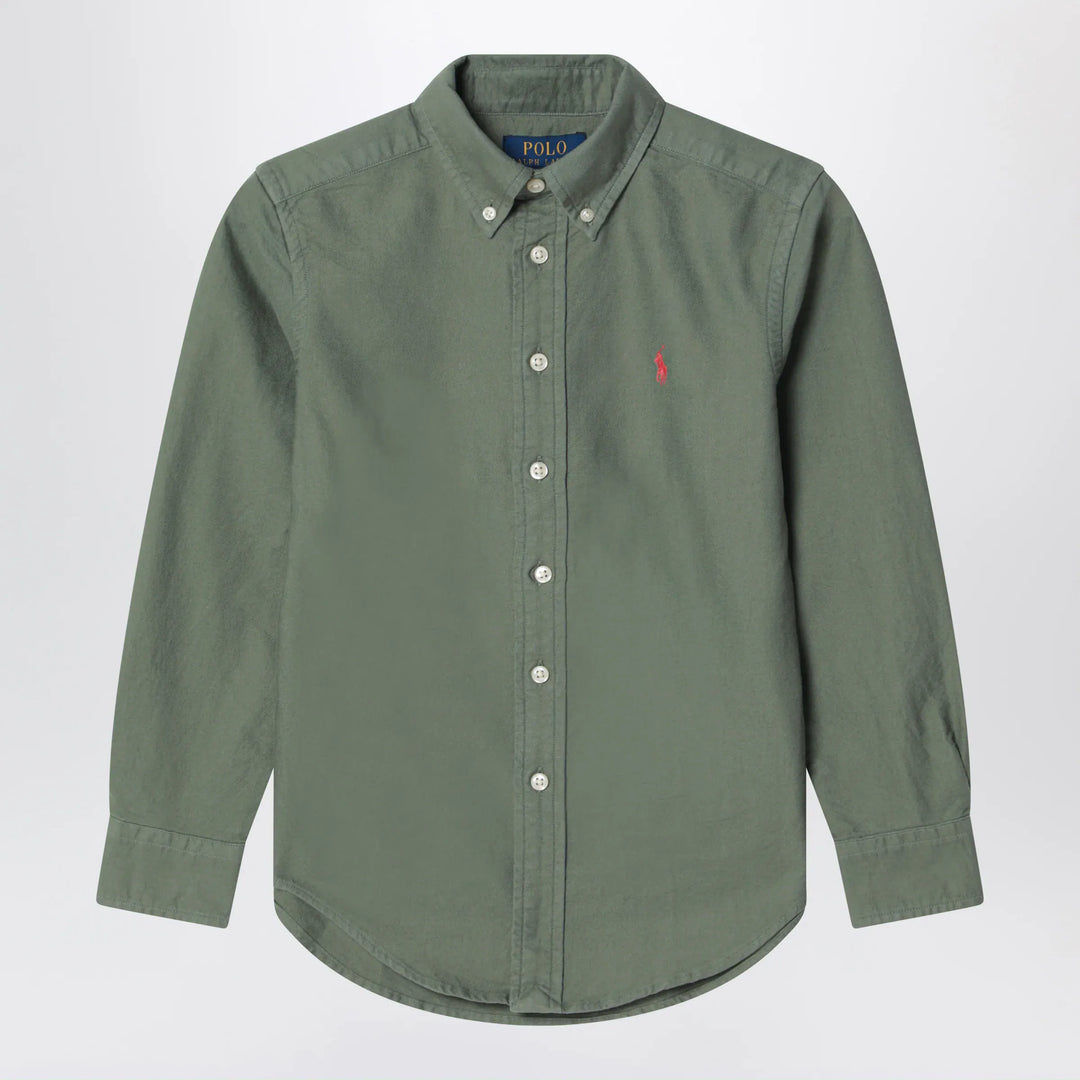 Polo Ralph Lauren - Cargo green Classic-Fit Oxford shirt Brand Apparel &amp; Accessories > Clothing > Shirts &amp; Tops