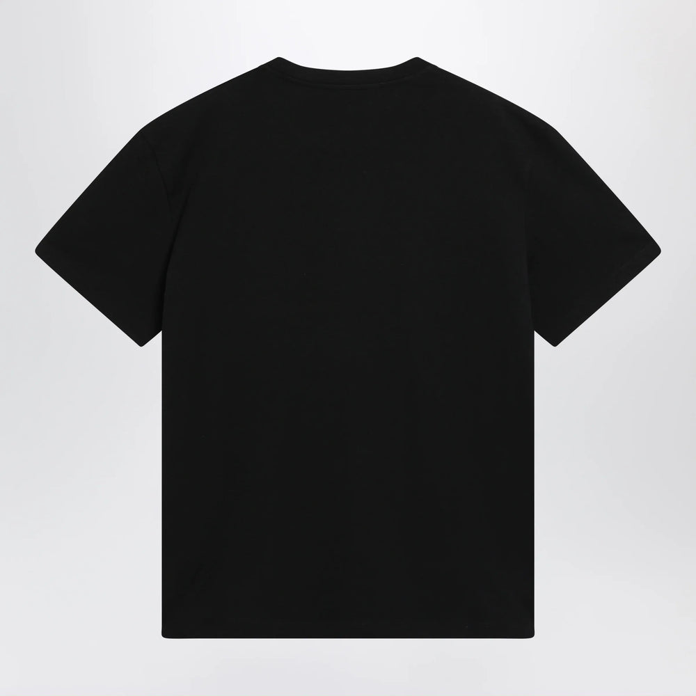 Valentino - Black cotton T-shirt with VGold Brand Apparel & Accessories > Clothing > Shirts & Tops