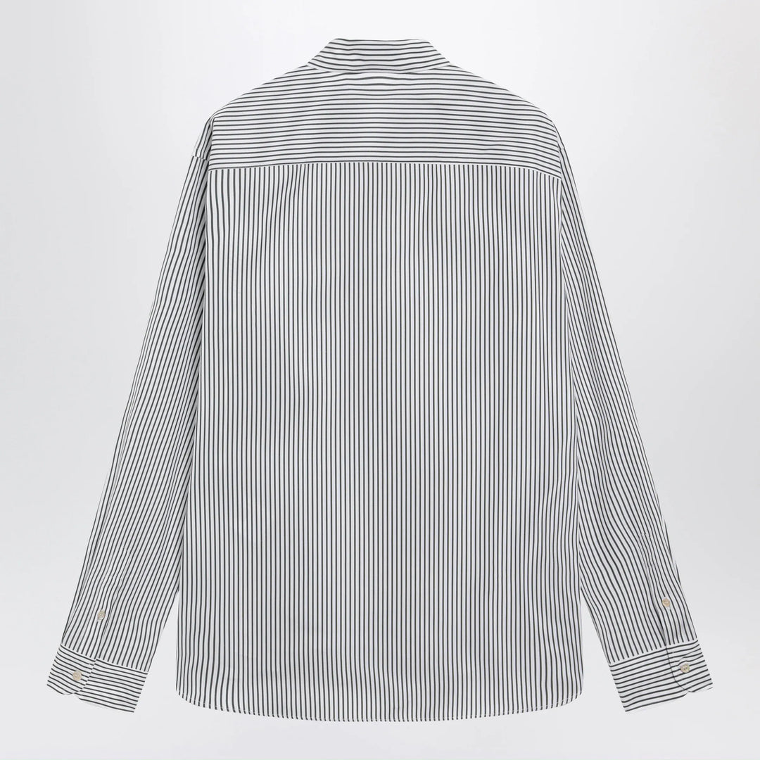 Valentino - Ivory/green striped shirt with Vlogo Brand Apparel &amp; Accessories > Clothing > Shirts &amp; Tops