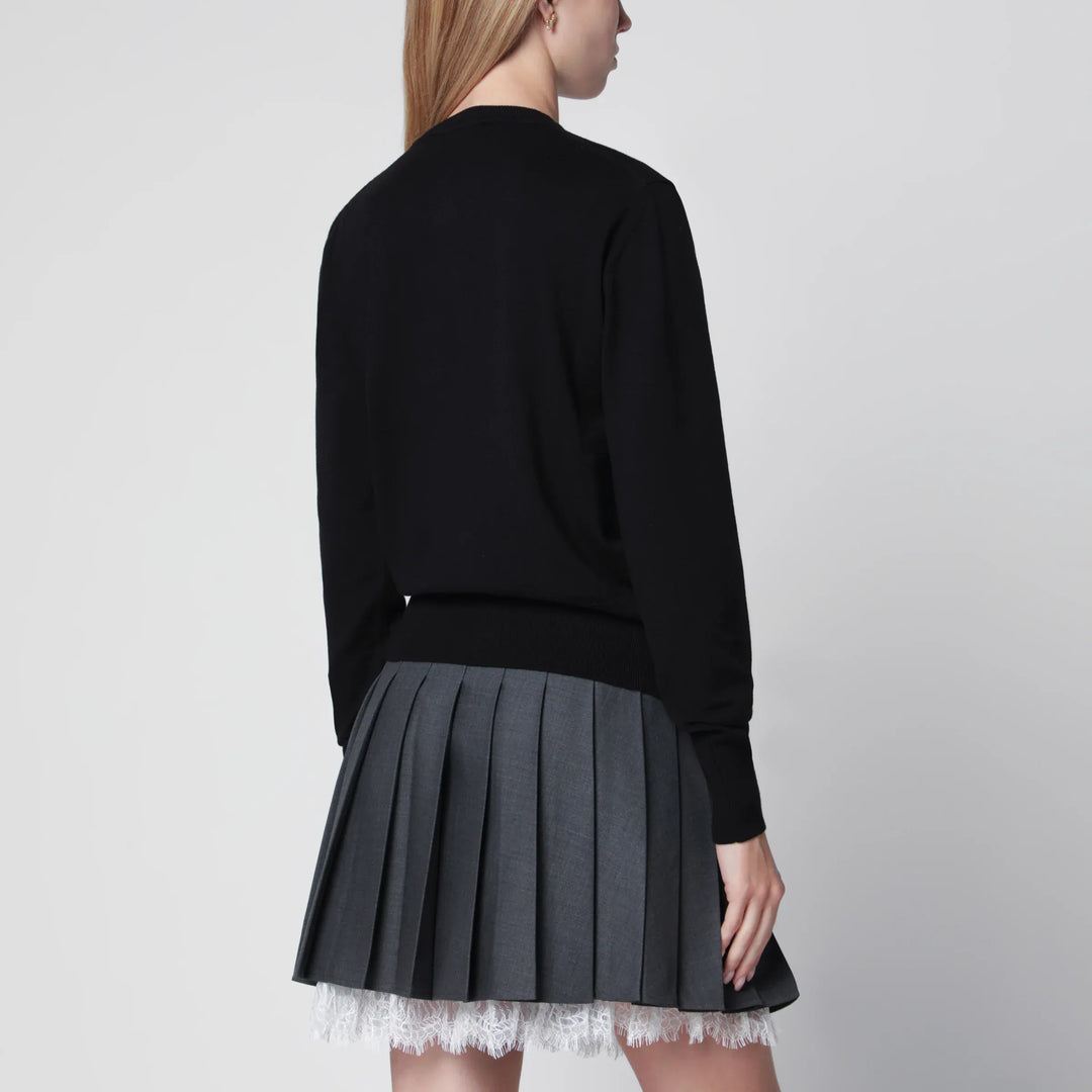 Vivienne Westwood - Bea cotton-cashmere cardigan with Orb embroidery, black Brand Apparel &amp; Accessories > Clothing > Shirts &amp; Tops