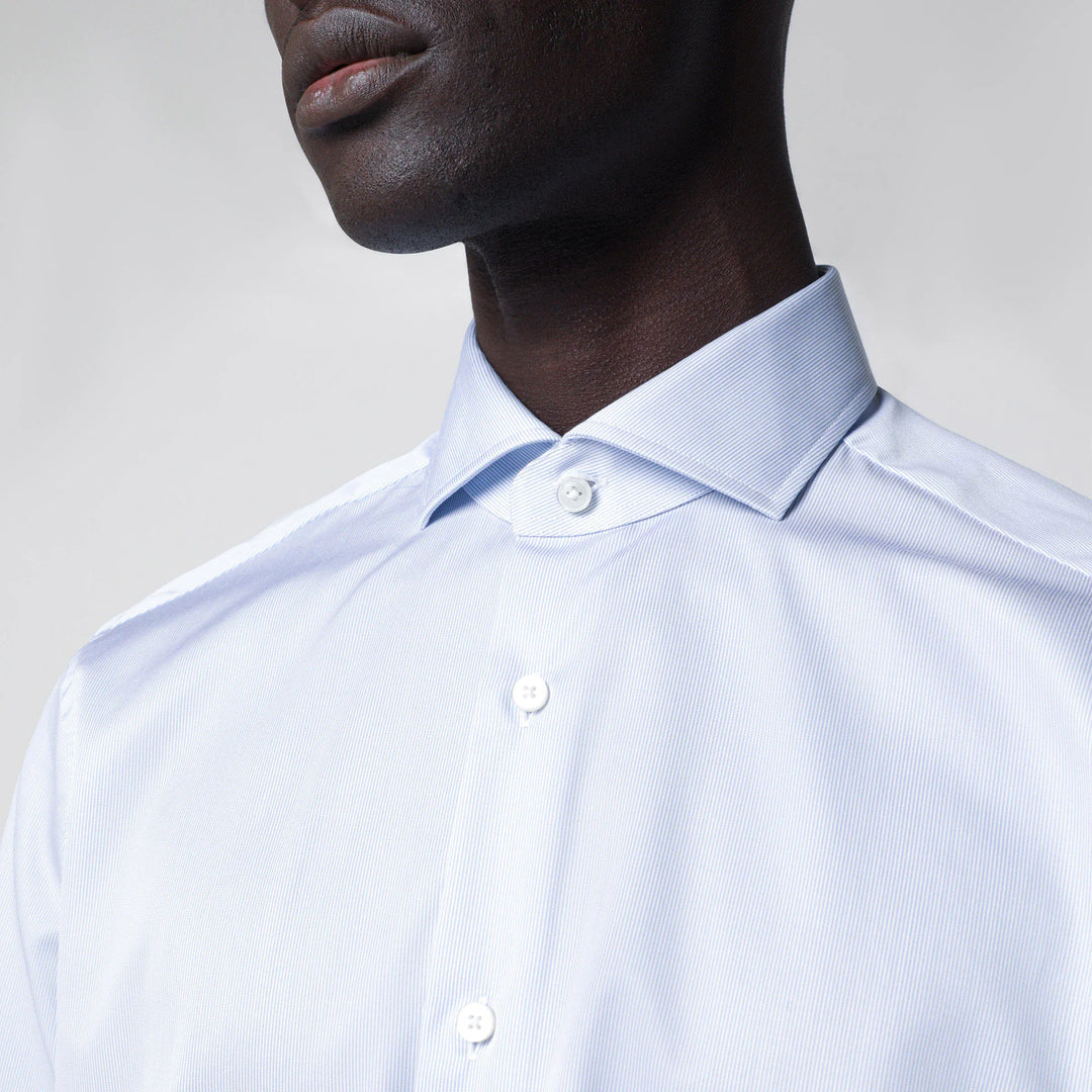 XACUS - Travel Tailor Fit light blue shirt Brand Apparel &amp; Accessories > Clothing > Shirts &amp; Tops