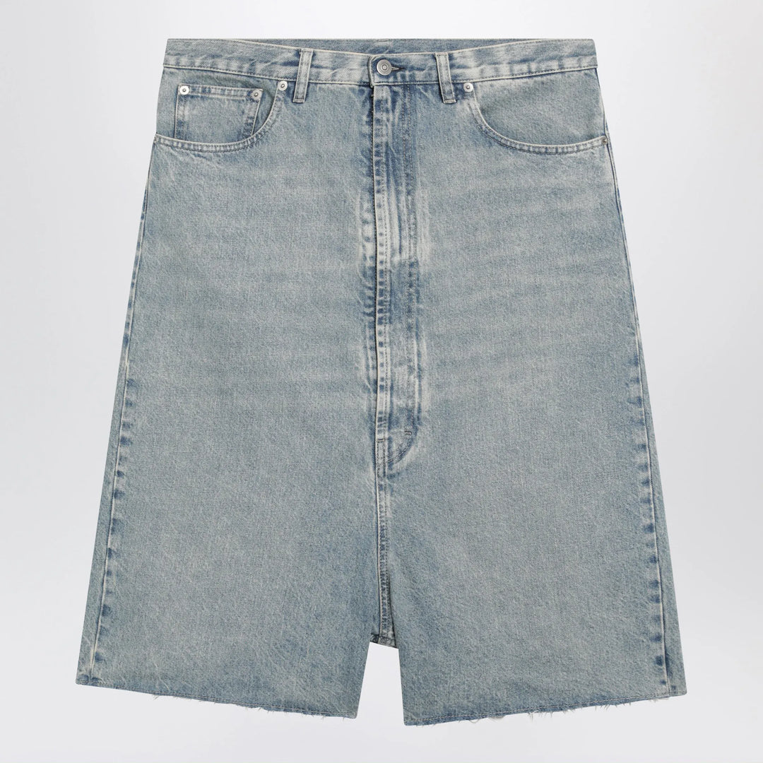 Maison Margiela - Low-crotch denim bermuda shorts in ice blue Brand Apparel & Accessories > Clothing > Shorts 31