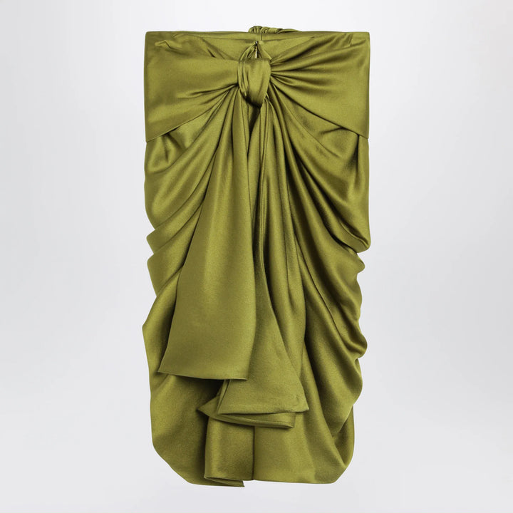 Chloé - Green draped silk skirt Brand Apparel &amp; Accessories > Clothing > Skirts