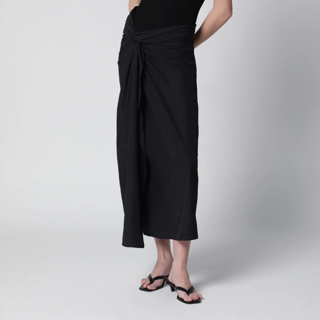 Róhe - Black sarong-effect skirt Brand Apparel & Accessories > Clothing > Skirts 36  FR