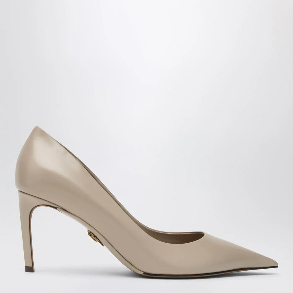 Dolce&Gabbana - Beige calfskin décolleté devotion Brand Apparel & Accessories 40 IT