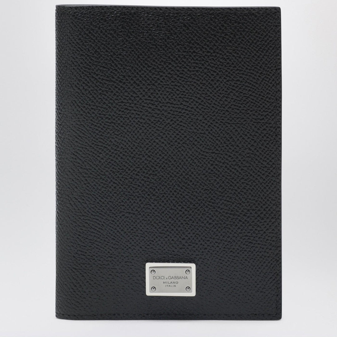 Apparel &amp; Accessories TU Dolce&amp;Gabbana - Black passport holder with logo plaque Brand