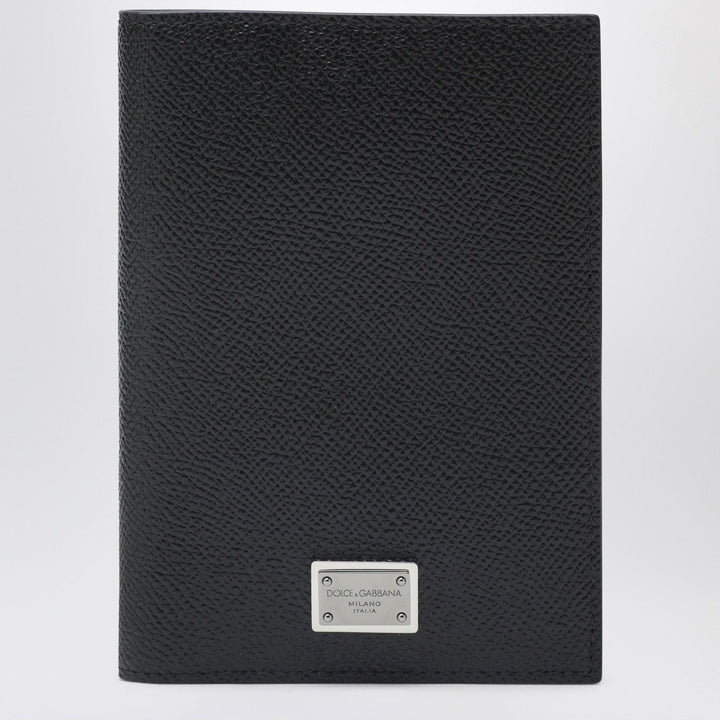 Apparel &amp; Accessories TU Dolce&amp;Gabbana - Black passport holder with logo plaque Brand