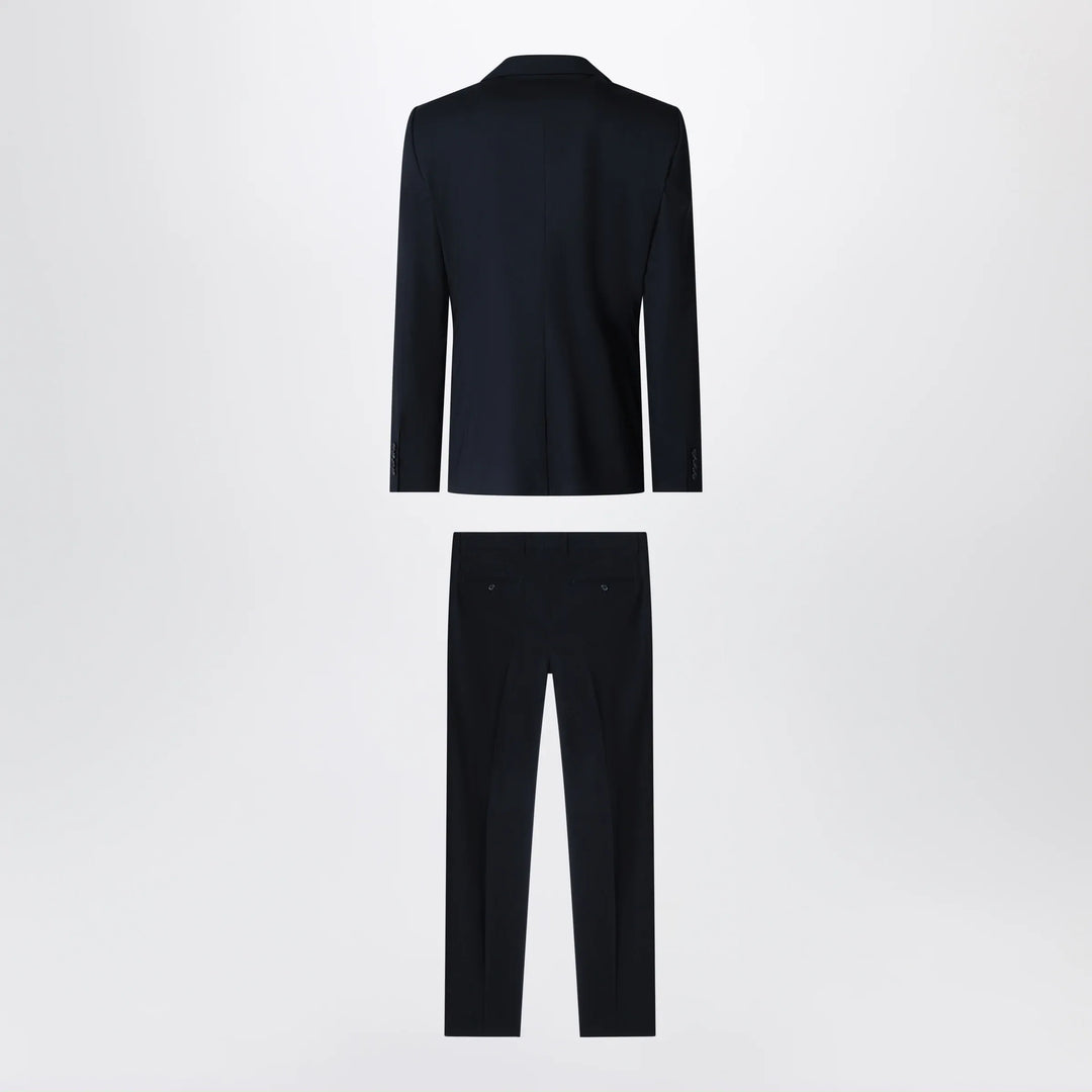 Dolce&amp;Gabbana - Blue stretch wool single-breasted suit Brand Apparel &amp; Accessories