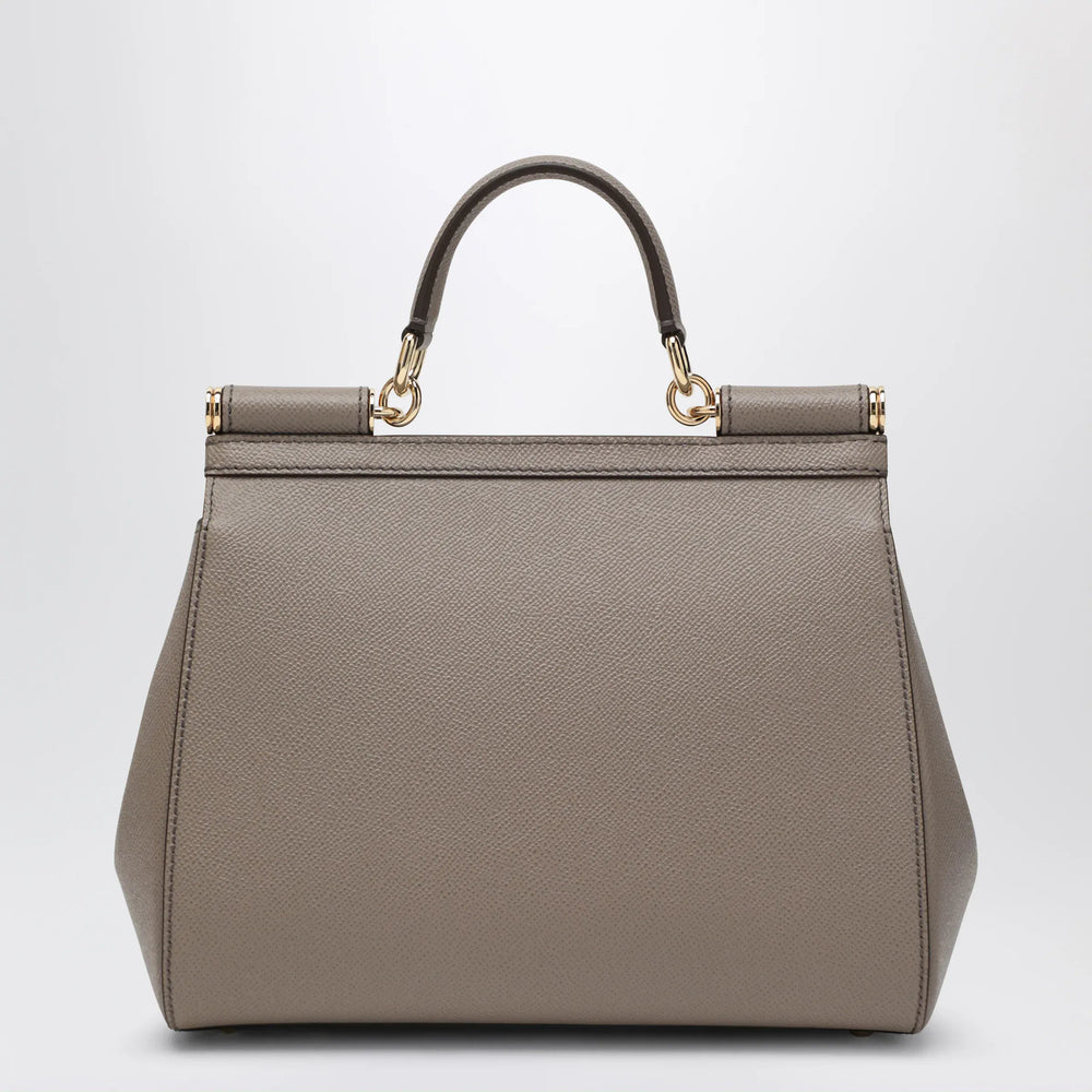 Dolce&Gabbana - Large mud colour Sicily Hand Bag Brand Apparel & Accessories