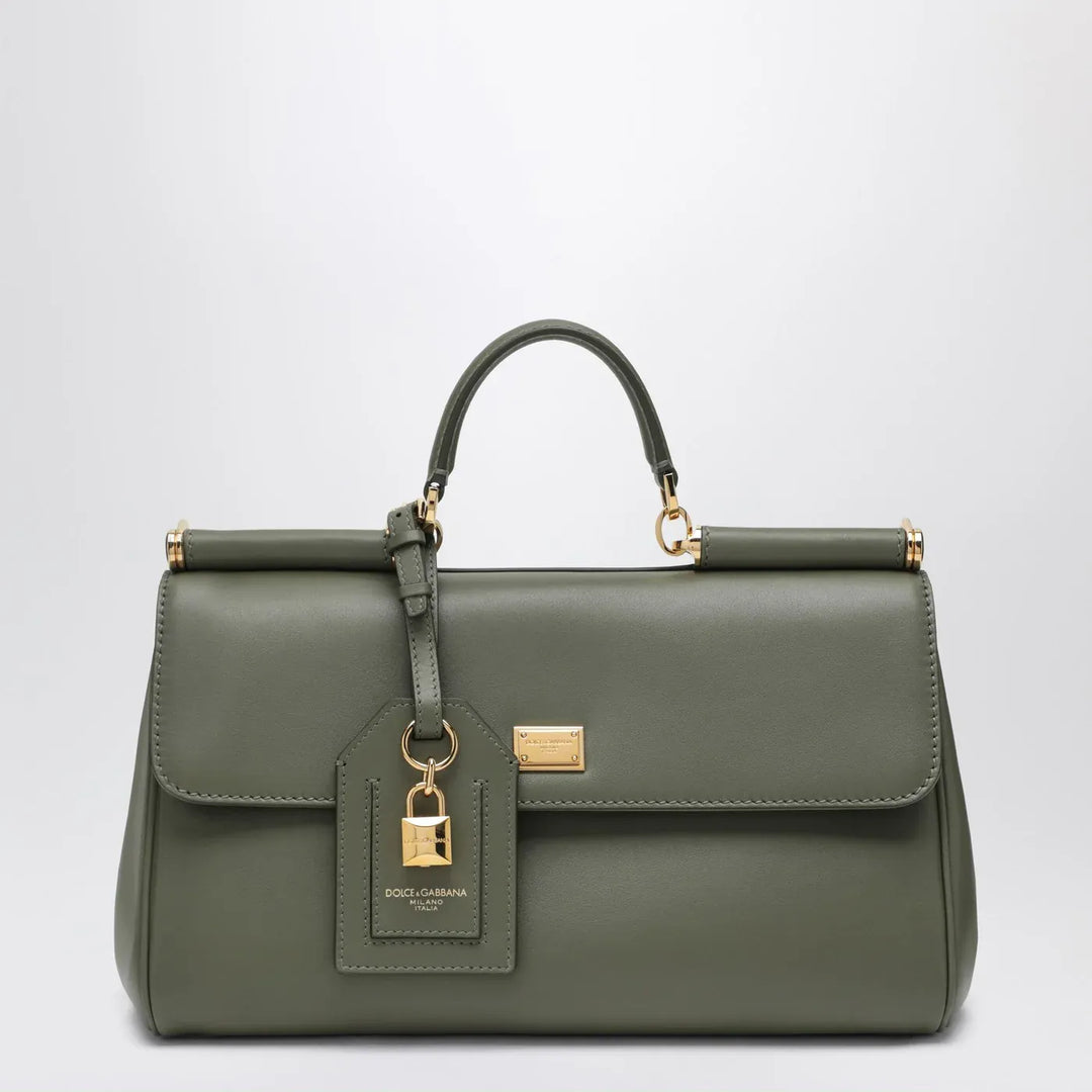 Dolce&amp;Gabbana - My Sicily handbag in military green leather Brand Apparel &amp; Accessories U