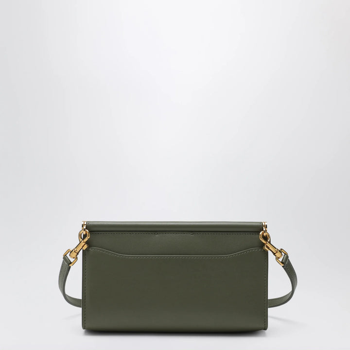 Dolce&amp;Gabbana - Plongé calfskin phone bag in military green Brand Apparel &amp; Accessories TU
