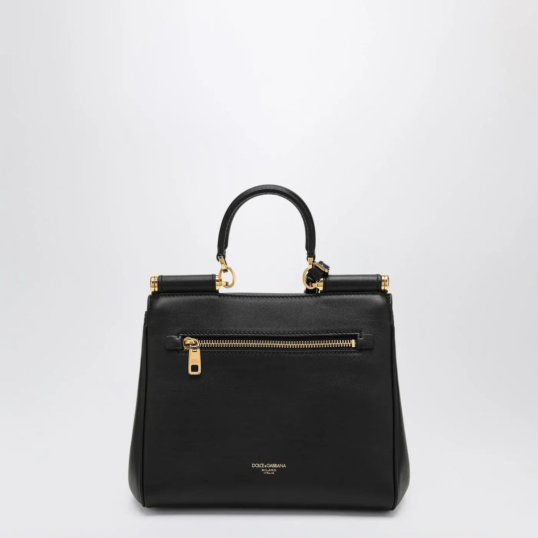 Dolce&amp;Gabbana - Shoulder bag My Sicily in black leather Brand Apparel &amp; Accessories TU