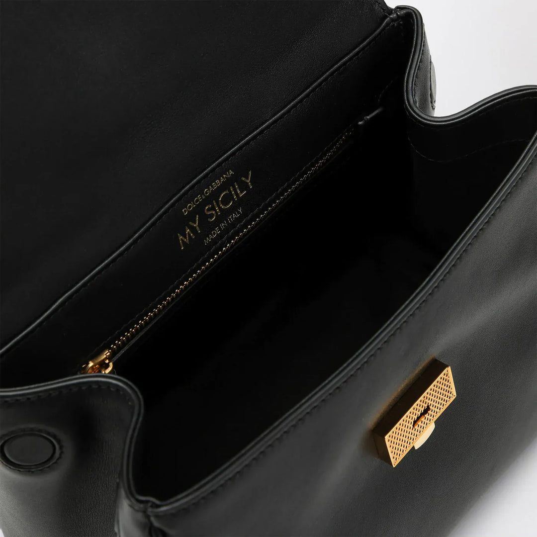 Dolce&amp;Gabbana - Shoulder bag My Sicily in black leather Brand Apparel &amp; Accessories U