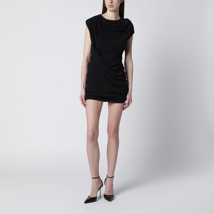 Apparel &amp; Accessories Entire Studios - Twist mini dress in soot color Brand
