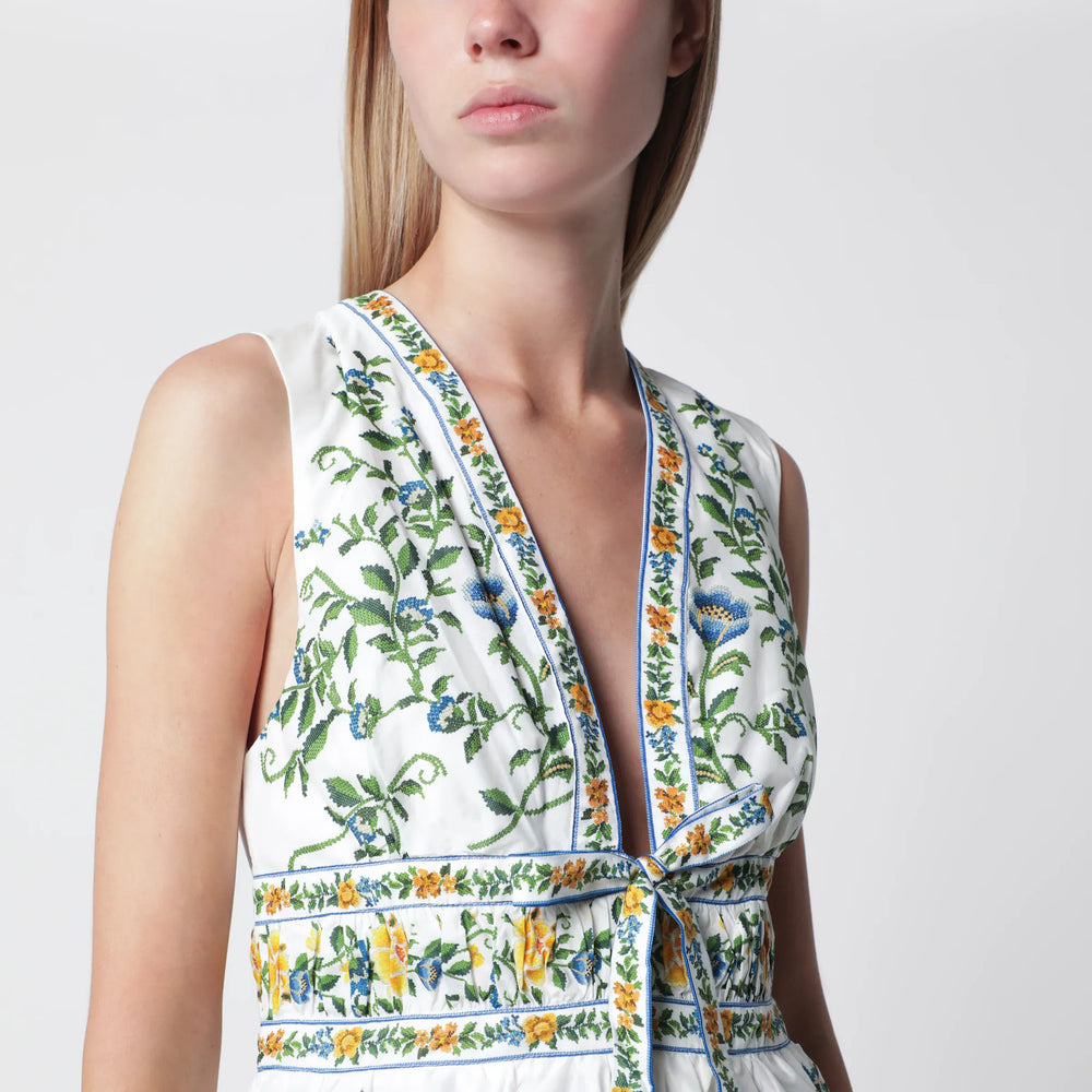 FARM Rio - Ivory Emily mini dress with floral print Brand Apparel & Accessories