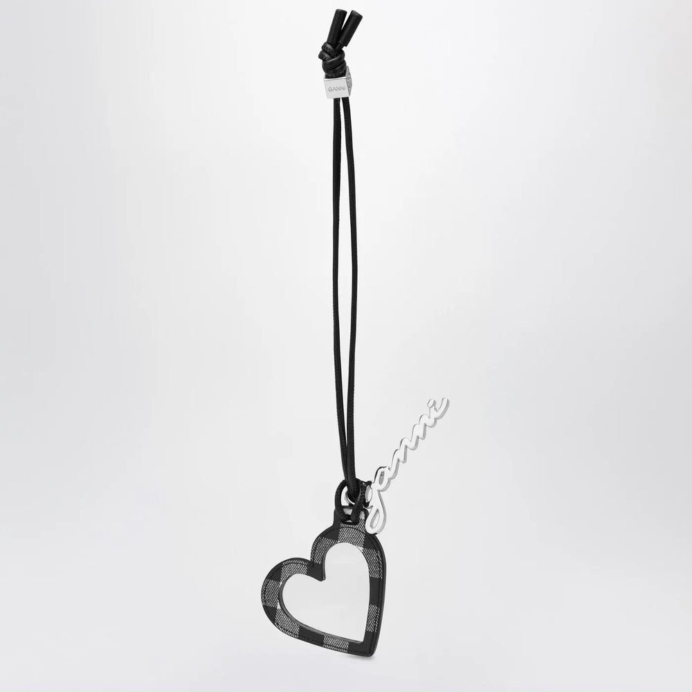 GANNI - Heart-shaped mirror Bou black Brand Apparel & Accessories TU