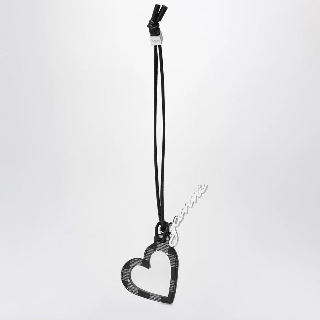 GANNI - Heart-shaped mirror Bou black Brand Apparel &amp; Accessories TU