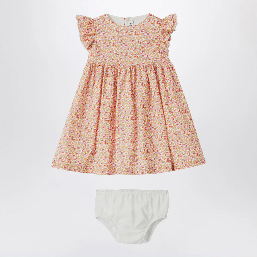 Il Gufo - Apricot dress with culotte in Liberty fabric Brand Apparel & Accessories 9