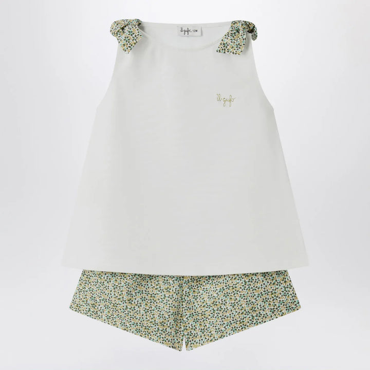Il Gufo - Two-piece white set in Liberty fabric Brand Apparel &amp; Accessories 5