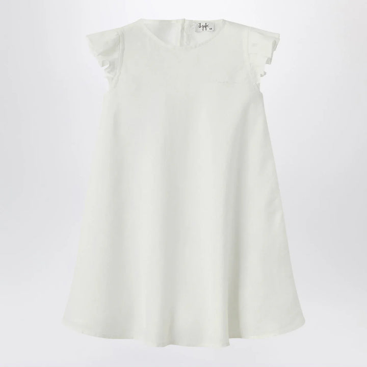 Il Gufo - White linen dress with ruffles Brand Apparel &amp; Accessories 3A