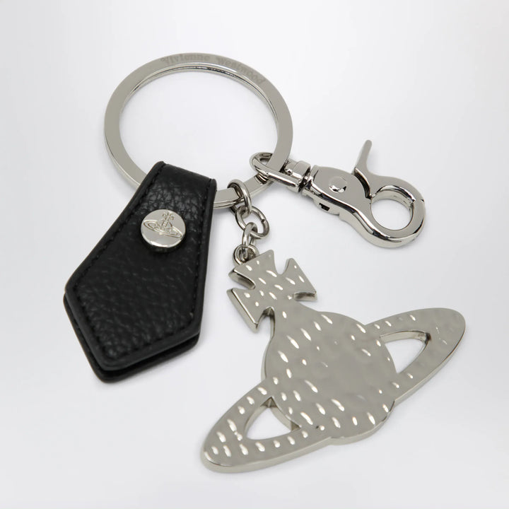 Vivienne Westwood - Hammered Orb keyring in hammered iron, silver Brand Apparel &amp; Accessories > Jewelry U