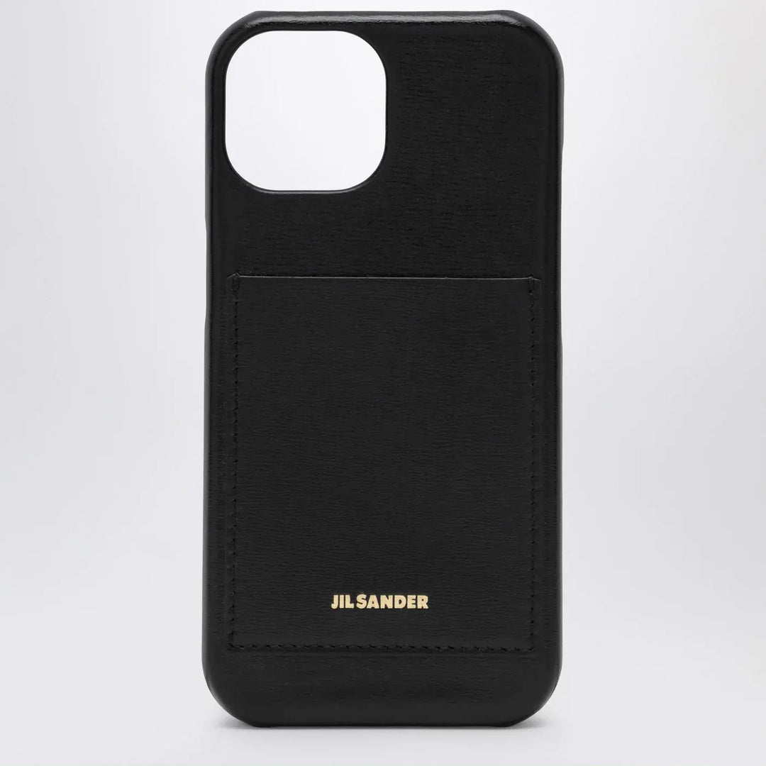 Jil Sander - Black iPhone 15 Pro cover with logo Brand Apparel &amp; Accessories TU