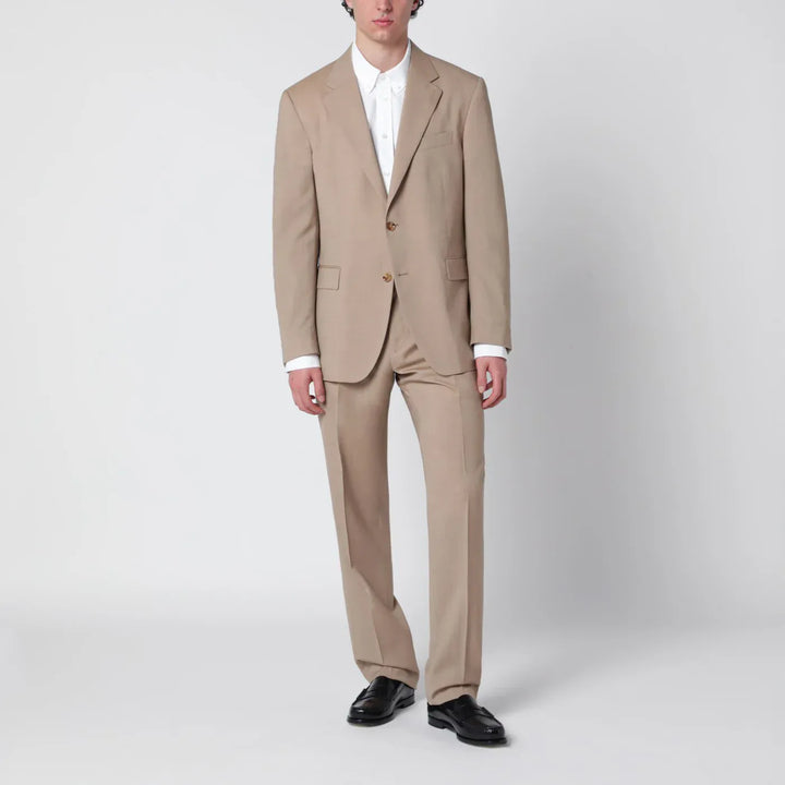 Lardini - Beige single-breasted linen suit Brand Apparel &amp; Accessories 48 IT
