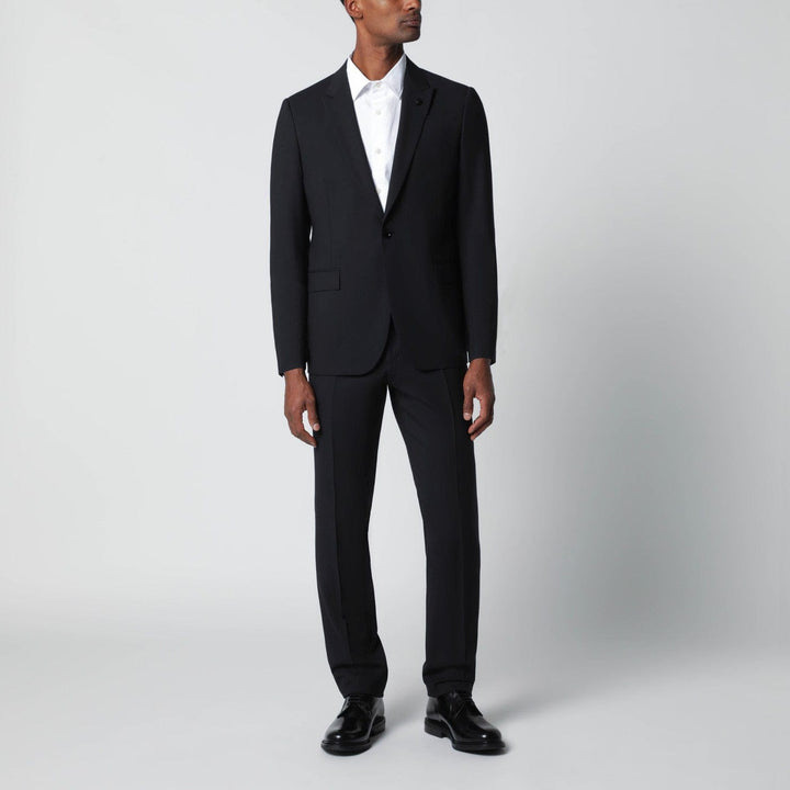 Apparel &amp; Accessories Lardini - Blue single-breasted wool-blend suit Brand