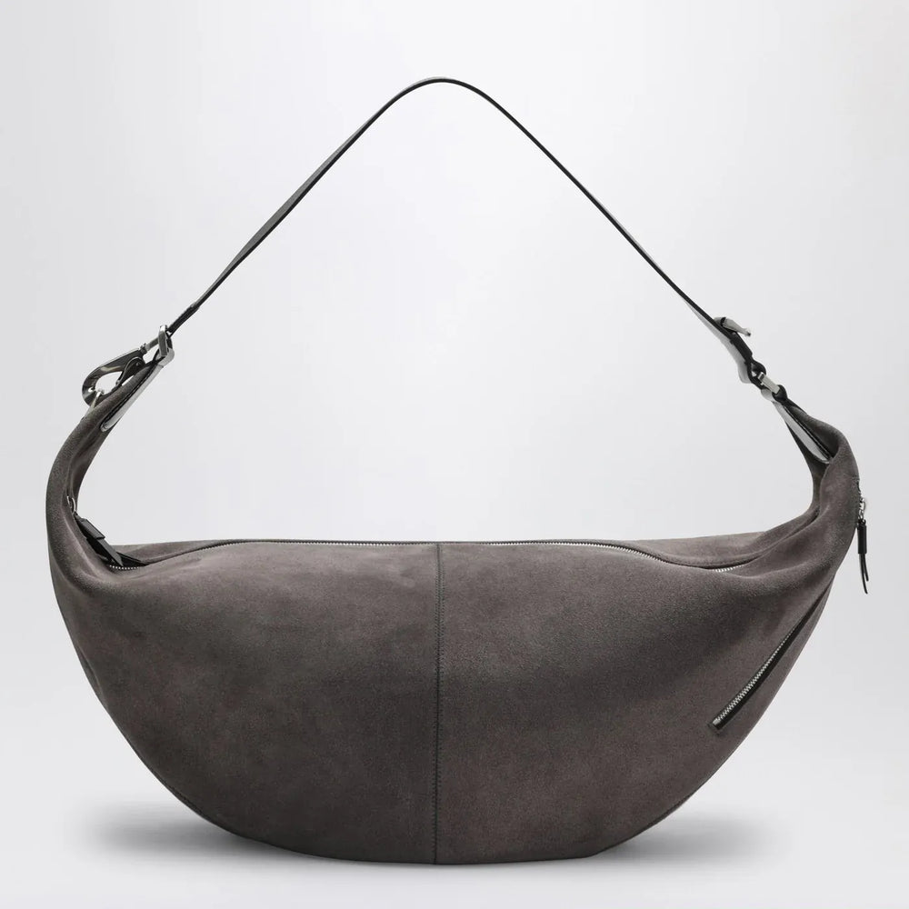 LEMAIRE - Greige Quiver Clip suede bag Brand Apparel & Accessories TU
