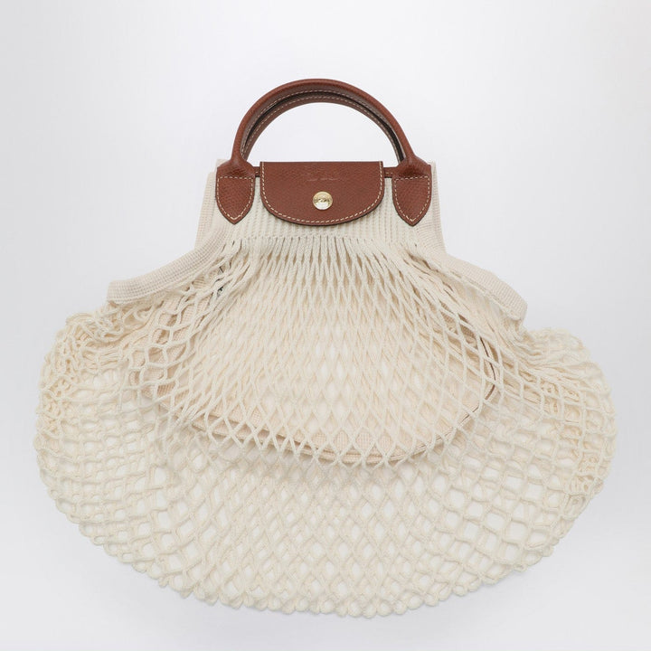 Apparel &amp; Accessories TU Longchamp - Ecru La Pliage Filet small Brand