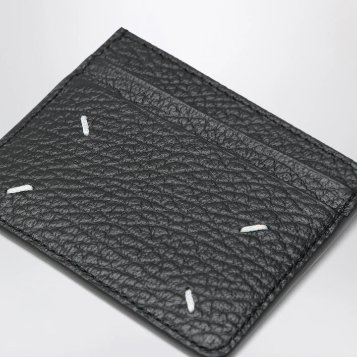 Maison Margiela - Black Four Stitches calfskin card holder Brand Apparel &amp; Accessories TU