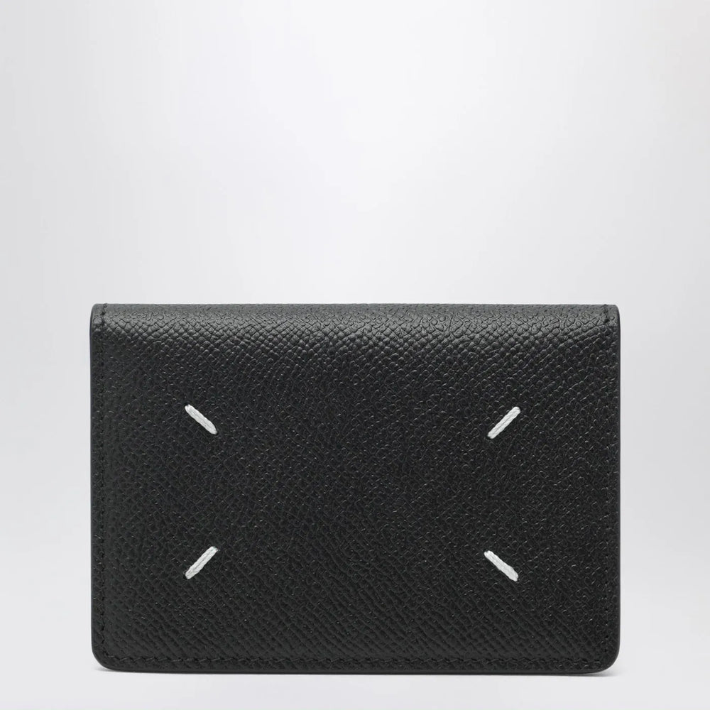 Maison Margiela - Black leather credit card holder Brand Apparel & Accessories TU