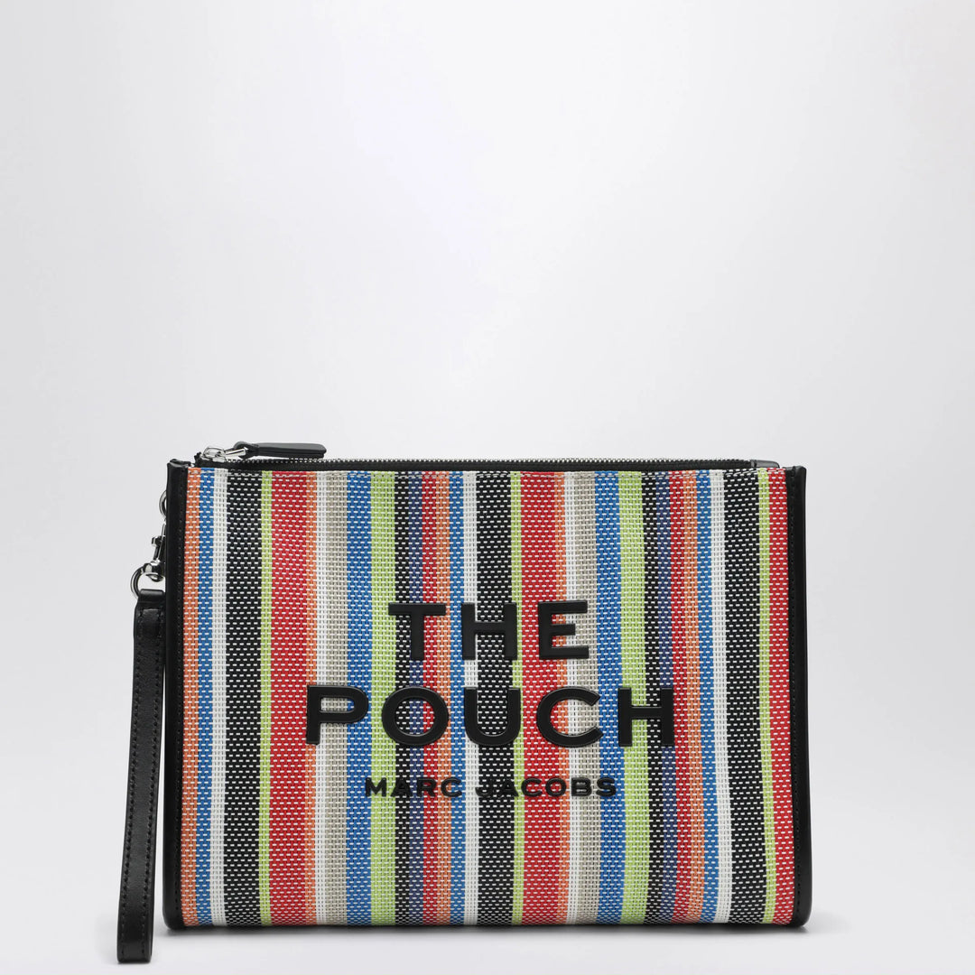 Marc Jacobs - Large rainbow-striped mesh pouch with wrist strap Brand Apparel & Accessories TU