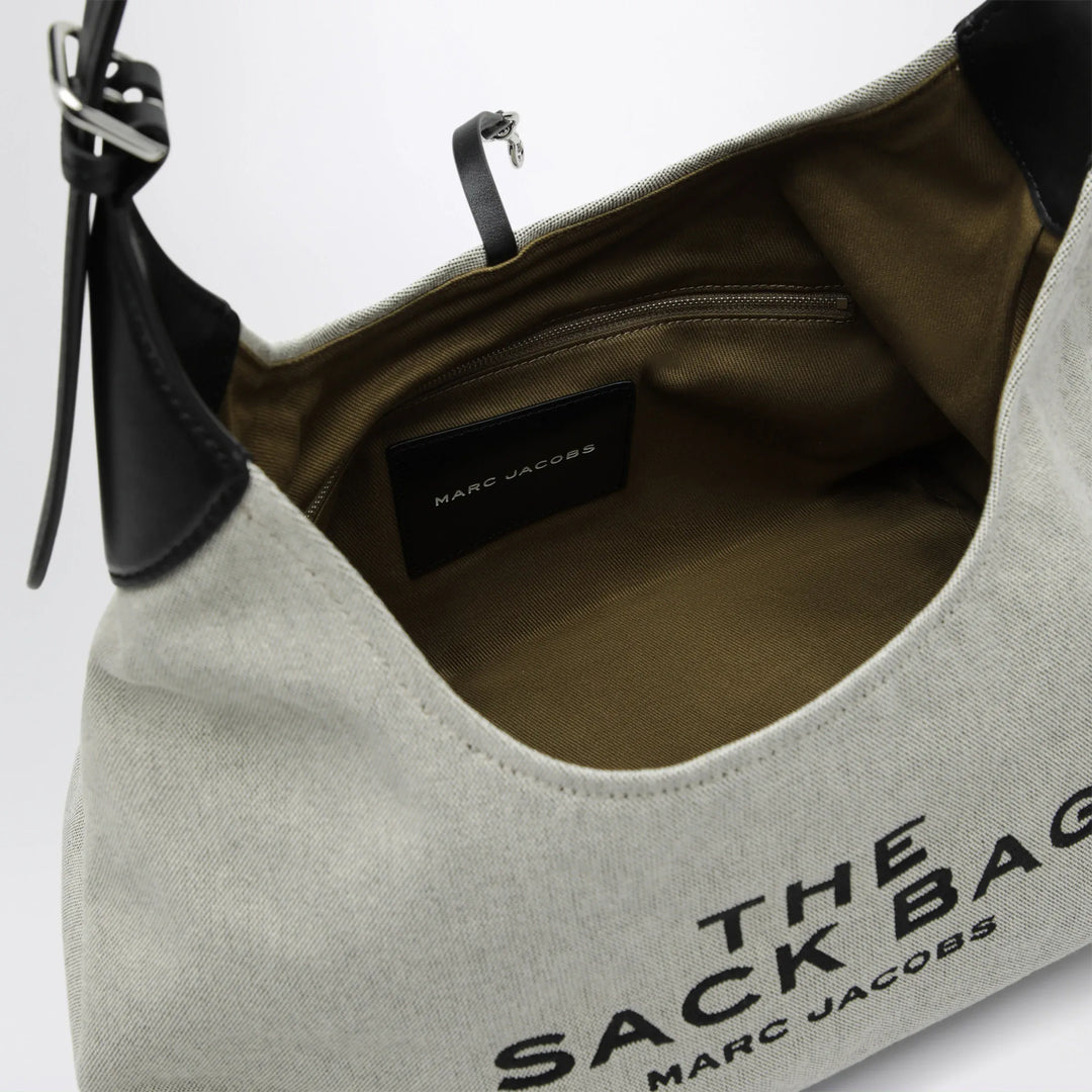 Marc Jacobs - Sack Bag bucket bag in canvas and leather ivory/black Brand Apparel &amp; Accessories TU