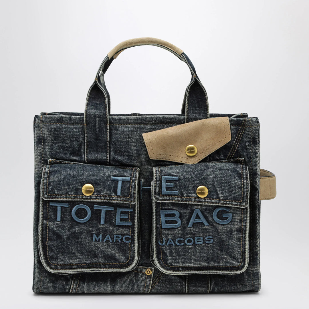 Marc Jacobs - The Cargo Tote Bag medium in denim and suede Brand Apparel & Accessories TU