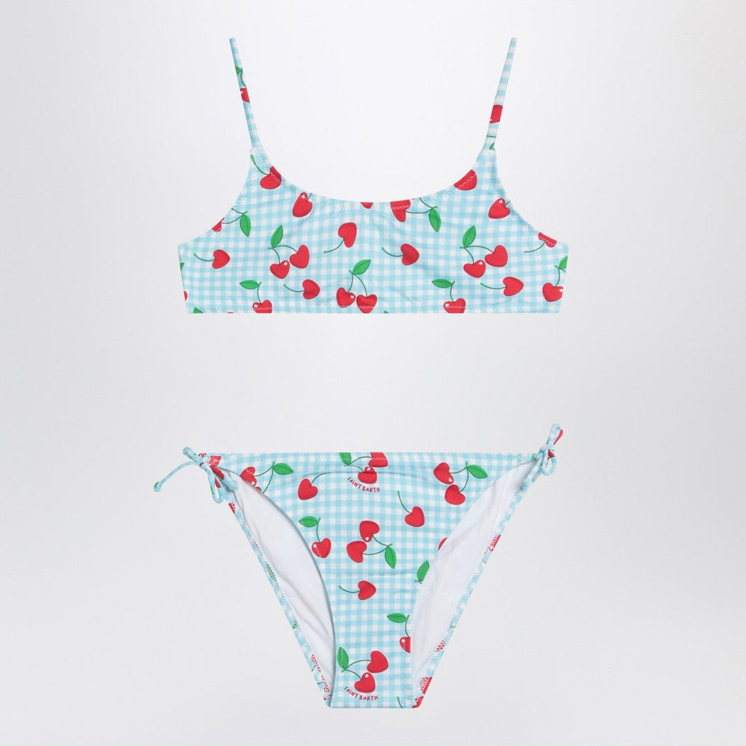 Apparel &amp; Accessories 6 MC2 Saint Barth - Bralette bikini with Vichy and cherries pattern Brand