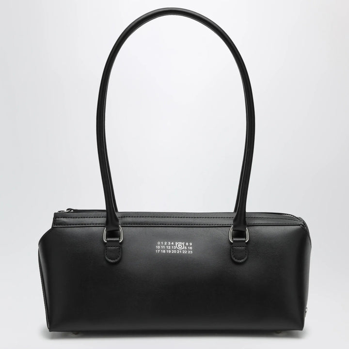 MM6 Maison Margiela - Small black leather Bowling bag Brand Apparel &amp; Accessories