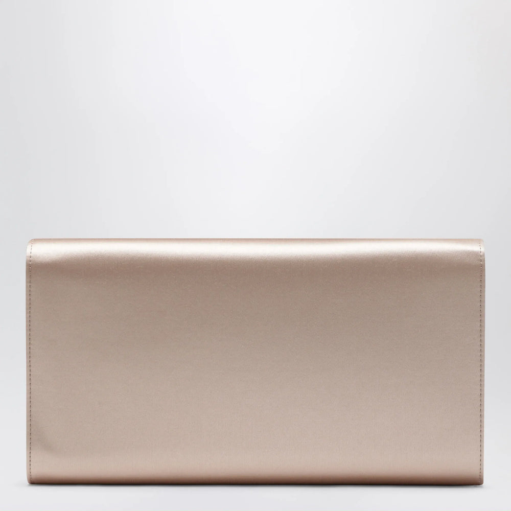 ROGER VIVIER - Light pink satin clutch bag with buckle Brand Apparel & Accessories U