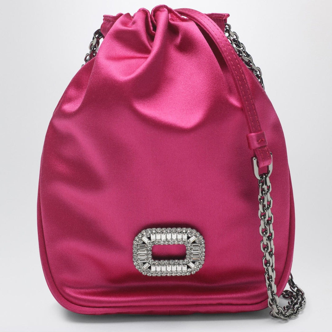Apparel &amp; Accessories TU ROGER VIVIER - Nano Pilgrim bag in fuchsia satin Brand